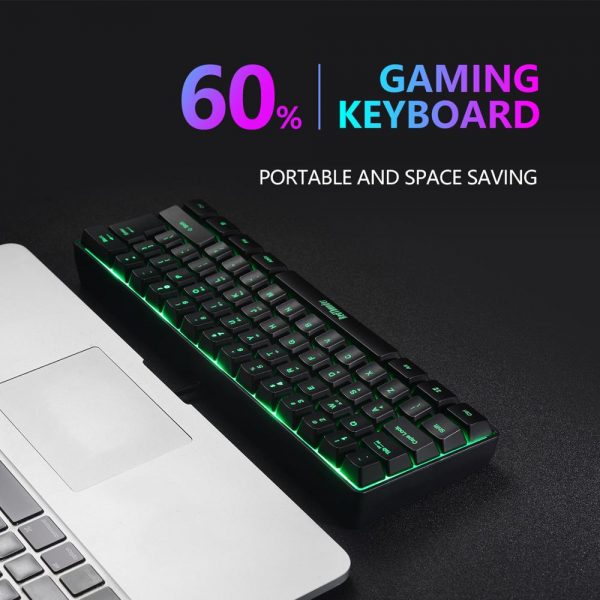 RedThunder 60 Wired Gaming Keyboard RGB Backlit Ultra Compact Mini Keyboard Mechanical Feeling for PC MAC 2 - 60 Keyboard