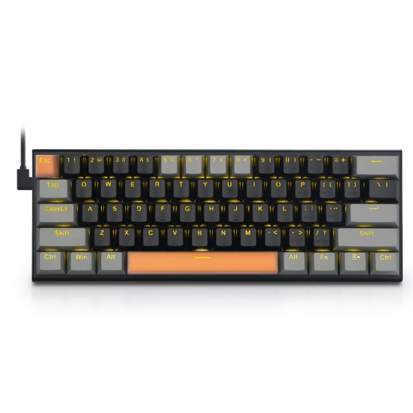 Z 11 Wired 60 Mechanical Gaming Keyboard E Yooso 61 Keys TKL Design Black Gray Led 3 - 60 Keyboard